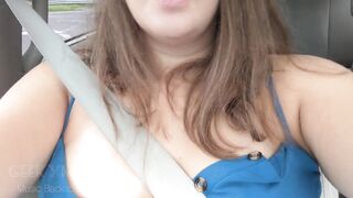 Taking my Dress off inside the Vehicle 1 Button at a Time