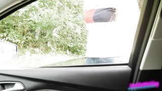 Pick up and Banged! Lost cunt with mouth inside the Forest