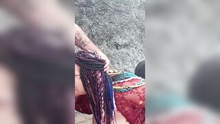 BeachDSM Balck Babydoll Gangbanged at the Beach