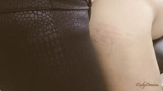 Obedient Worm Gets Fake-Cock SEX
