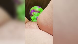 Chubby BBW Rides Tentacle Rough to Groaning Orgasm