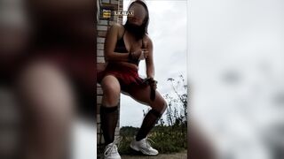 I Banged! myself with a Ebony Sex Toy, Piss and Squirt into an