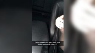 Masturbating inside Parking Lot while Sexting my Step Uncle on Snapchat -