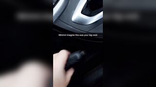 Masturbating inside Parking Lot while Sexting my Step Uncle on Snapchat -