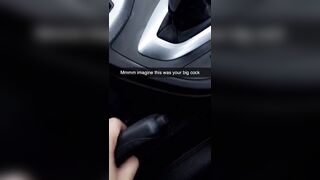 Masturbating inside Parking Lot while Sexting my Step Uncle on Snapchat -