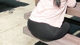 Milf Vpl Long Booty Outdoor