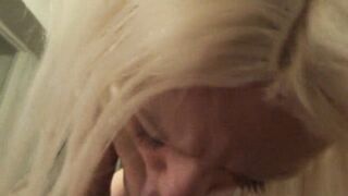 Beauty Blonde Barbie Blaze Gets that cum