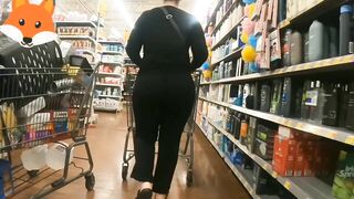 Walmart BBW Butt Wedgie into watch through Leggings