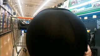 Walmart BBW Butt Wedgie into watch through Leggings