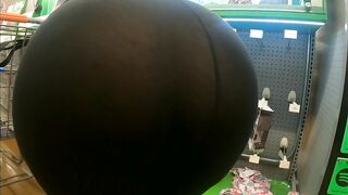 Walmart BBW Butt Wedgie into watch through Leggings