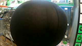 Walmart BBW Butt Wedgie into watch through Leggings