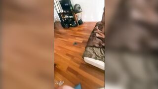 My Wifey's first double penetration bbc Interactial Three-Way Squirt Gang Bang