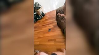 My Wifey's first double penetration bbc Interactial Three-Way Squirt Gang Bang