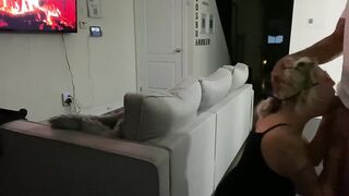 Canada Day Fireworks as he Fucks me into the Living Room while