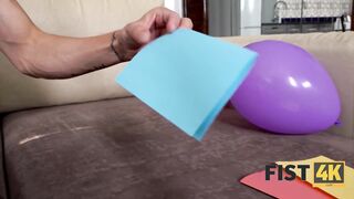 FIST4K Brave Woman inside Ebony Pantyhose Receives Thrills from Fisting
