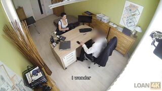 LOAN4K. Erotic bank executive fucks a big tit chick who needs