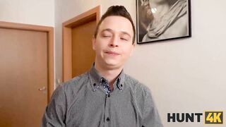 HUNT4K. On Christmas lucky hunter manages to pounded friends dazzling