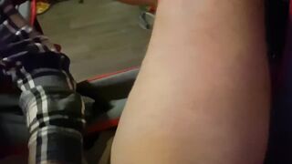 Bound Female Domination Penis Pose with Wand Prostate Play