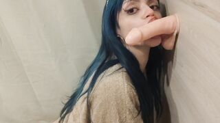 She Breaks her Butt with a HUGE DICK (Bae Audio)
