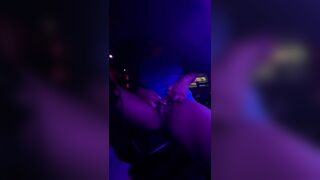 Very Risky Outside Vagina into Restaurant Bar Having Fun with herself People around