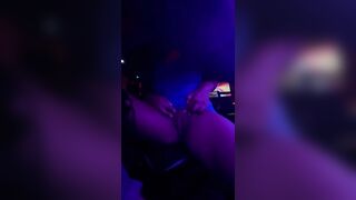 Very Risky Outside Vagina into Restaurant Bar Having Fun with herself People around