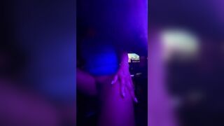 Very Risky Outside Vagina into Restaurant Bar Having Fun with herself People around