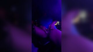 Very Risky Outside Vagina into Restaurant Bar Having Fun with herself People around