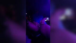 Very Risky Outside Vagina into Restaurant Bar Having Fun with herself People around