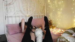 E-bimbos Kitty lover Bound Up, Overstimulated, and Choked - Solo Lush Toy