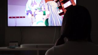Daily Ritual Play Film Games then Masturbate to Animated, Multiple Quivering Leg