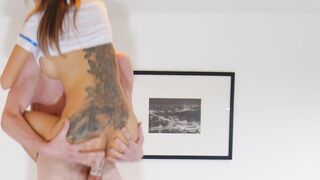 Long Creampie and Stand & Carry Fucked with my chinese Stewardess mom