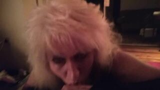CUTIE BLOND milf LOVES BLOWING DICK