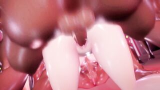 【MMD R-18 year old DACE】INTENSE DRILLING ROUGH ANAL SEX SWEET BABE ORGASMS  [MMD]