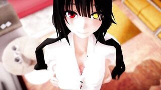 MMD - Kurumi Sloppy Boob Screwed