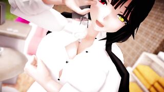MMD - Kurumi Sloppy Boob Screwed