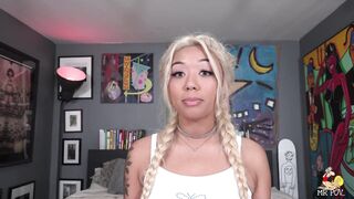 19 Year mature Gia Dibella Loves Huge Penis into her Tight, Bald