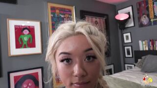 19 Year mature Gia Dibella Loves Huge Penis into her Tight, Bald