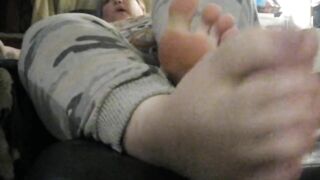 Feet Play into PJs