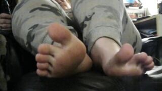 Feet Play into PJs