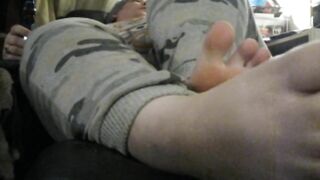 Feet Play into PJs