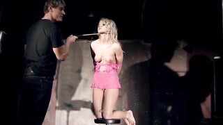 Tasty young hoe, Bianca Delicious, bound and treated rough, with