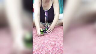 Close up Twat Squirt! Smoking