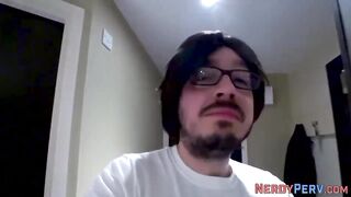 Real newbie give oral sex to Yorkshire geek
