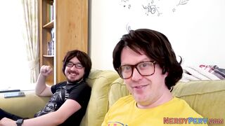 Real newbie give oral sex to Yorkshire geek