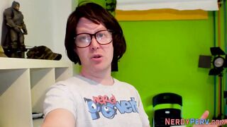 Real newbie give oral sex to Yorkshire geek