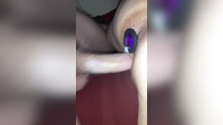 Fiance's Twat Gets Amazingly Hot Creamy before her Butt Fucking.