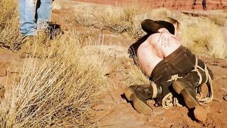 Blonde Hottie Gets a Rough Booty Fucking and Domination Session outdoor into