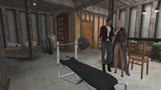 Weight Rack Bdsm into Tights