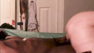 Soak butt cunt use's ebony dick to got her rocks