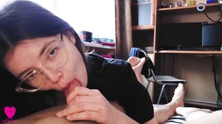 A classmate came to visit me and immediately, swallowing a